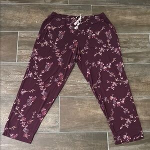 Soma Purple Floral Pajama Pants